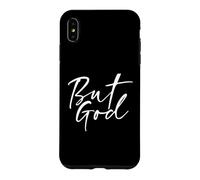 Carcasa para iPhone XS MAX Pero Dios - Cristiano religioso Jesús Icono Fe Esperanza - Delgado