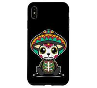 Carcasa para iPhone XS MAX Perro Día delos Muertos Calavera Azúcar Mexicana Kawaii