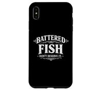 Carcasa para iPhone XS MAX Pescado rebozado No lo mereces Divertido Mariscos Juego de Palabras Humor