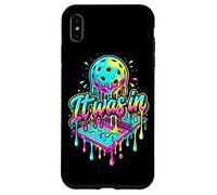 Carcasa para iPhone XS MAX Pickleball Divertido de Goteo de los 90 Estaba en una Disputa de la Corte de Goteo