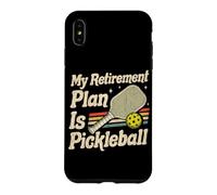 Carcasa para iPhone XS MAX Pickleball es mi Plan de jubilación Pickle Ball Jugadores
