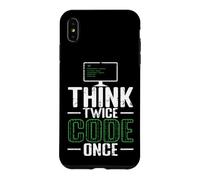 Carcasa para iPhone XS MAX Piensa Dos Veces código una Vez