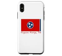 Carcasa para iPhone XS MAX Pigeon Forge, Recuerdo de la Bandera de Estados Unidos de Tennessee