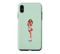 Carcasa para iPhone XS MAX Pin Up Girl Bastante Morena Patines Patines Piernas