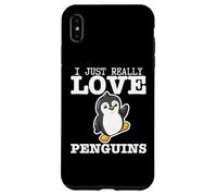 Carcasa para iPhone XS MAX Pingüino I Just Really Love Penguins