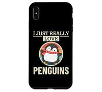 Carcasa para iPhone XS MAX Pingüino I Just Really Love Penguins