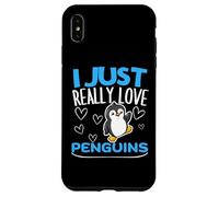 Carcasa para iPhone XS MAX Pingüino I Just Really Love Penguins