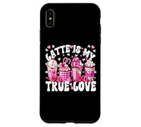 Carcasa para iPhone XS MAX Pink Latte Mug Set True Love For Women Valentines Coffee