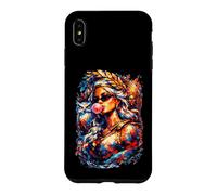 Carcasa para iPhone XS MAX Pintura al óleo de la mitología Griega de la Diosa Athena Bubblegum
