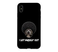 Carcasa para iPhone XS MAX Pitbull Afro I Let Myself out Pit Bull Black Melanin Dawg
