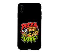 Carcasa para iPhone XS MAX Pizza es mi Amor Comida Divertida Graffiti Art