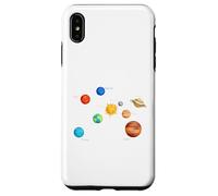 Carcasa para iPhone XS MAX Planetas del Sistema Solar, Tierra, Sol, Ciencia Espacial Niños, Adultos