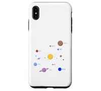 Carcasa para iPhone XS MAX Planetas del Sistema Solar, Tierra, Sol, Ciencia Espacial Niños, Adultos