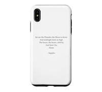 Carcasa para iPhone XS MAX Poema Safo - Soledad - Poesía Letra Griega Antigua
