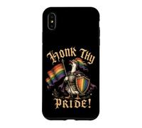 Carcasa para iPhone XS MAX Pon la bocina a tu Orgullo Medieval REN Faire Goose LGBTQ