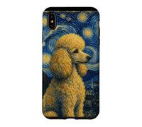 Carcasa para iPhone XS MAX Poodle Starry Sky Van Gogh Style Sky Hombres Mujeres Perro Mamá