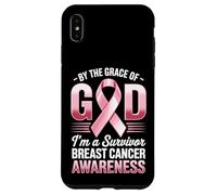 Carcasa para iPhone XS MAX por la Gracia de Dios Soy un Sobreviviente Conciencia del Cáncer de Mama