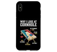 Carcasa para iPhone XS MAX por qué pierdo en Cornhole Funny Cornhole Player