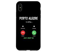 Carcasa para iPhone XS MAX Porto Alegre está Llamando y Debo IR a Brasil de Viaje