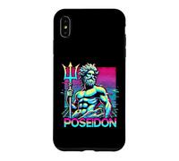 Carcasa para iPhone XS MAX Poseidón Mitología Griega Antigua Grecia Estilo Vaporwave