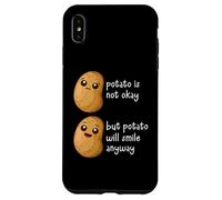 Carcasa para iPhone XS MAX Potato Is Not Okay Funny Potato Joke Meme Vegetable Potating
