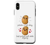 Carcasa para iPhone XS MAX Potato Is Not Okay Funny Potato Joke Meme Vegetable Potating