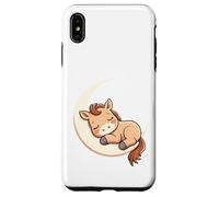 Carcasa para iPhone XS MAX Potro Dormido en la Luna - Ilustración Animal