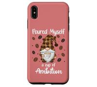 Carcasa para iPhone XS MAX Poured Myself a Cup of Ambition Mug GNOME Drinking Coffee