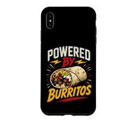 Carcasa para iPhone XS MAX Powered by Burritos Funny Burrito Saying Humor Joke Gag
