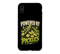 Carcasa para iPhone XS MAX Powered by Pickles Funny Pickle Saying Humor Joke Gag