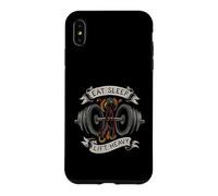 Carcasa para iPhone XS MAX Powerlifting Eat Sleep Lift Heavy Gym Workout