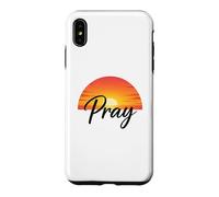 Carcasa para iPhone XS MAX Pray Sunset Inspirational Religious Christian Faith