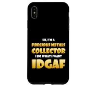 Carcasa para iPhone XS MAX Precious Metals Collector Stack Gold Silver Copper Rare Coin