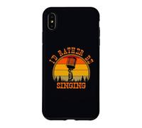 Carcasa para iPhone XS MAX Prefiero Estar Cantando música vocalista Humor