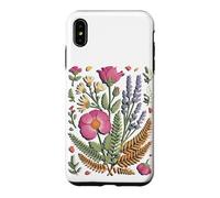 Carcasa para iPhone XS MAX Pressed Wildflower Meadow Florist Botanical Art