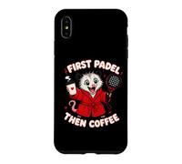 Carcasa para iPhone XS MAX Primero Pádel, Luego Café: Opossum - Pádel Adorable