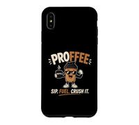 Carcasa para iPhone XS MAX Proffee Sip Fuel Crush It Proteína Café Entrenamiento Motivación