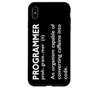Carcasa para iPhone XS MAX Programación Humor Convertir cafeína en Programador de código