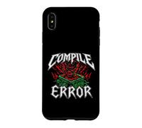 Carcasa para iPhone XS MAX Programmer Coder Compile Error Heavy Metals Skull