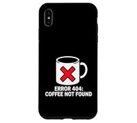Carcasa para iPhone XS MAX Programmer Coder Error 404 Coffee Not Found Tech