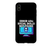 Carcasa para iPhone XS MAX Programmer Introvert Error 404 Social Skills Not Found
