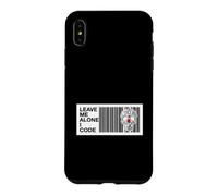 Carcasa para iPhone XS MAX Programmer Leave Me Alone I Code Circuit Skull