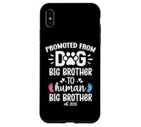 Carcasa para iPhone XS MAX Promoted from Dog Big Brother to Human Brother EST. 2026 Bro