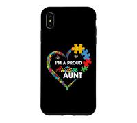 Carcasa para iPhone XS MAX Proud Autism Aunt Heart Puzzle Piece Awareness Support