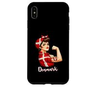 Carcasa para iPhone XS MAX Proud Strong Danish Girl Woman Girlfriend Denmark Flag