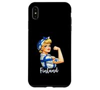 Carcasa para iPhone XS MAX Proud Strong Finnish Girl Woman Girlfriend Finland Flag