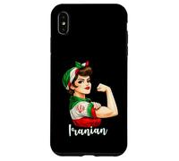 Carcasa para iPhone XS MAX Proud Strong Iranian Girl Woman Girlfriend Iran Flag