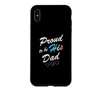 Carcasa para iPhone XS MAX Proud To Be His Dad Transgender Pride Flag Trans Hijo