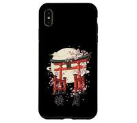 Carcasa para iPhone XS MAX Puerta Japonesa Torii Cherry Blossom Art Japón Cultura Kanji