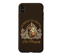 Carcasa para iPhone XS MAX Purrfectly Royal Meowjesty Retrato de Gato rococó Barroco Divertido